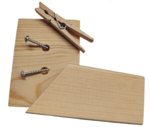 Note: pre-drilled holes in the base piece